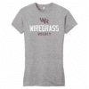 Wiregrass Ranch women's fitted tee, light heather grey