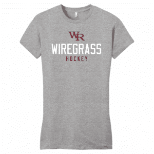 Wiregrass Ranch women's fitted tee, light heather grey