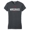 Wiregrass Ranch women's fitted tee, charcoal