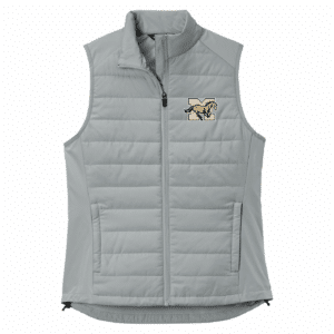 Mitchell Mustangs women's vest, silver