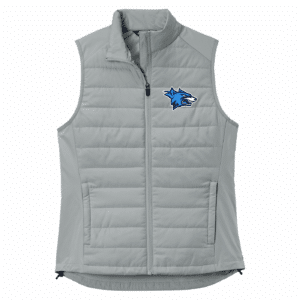 Newsome Wolves women's vest, silver