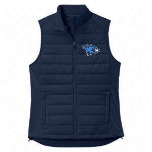 Newsome Wolves women's vest, true navy
