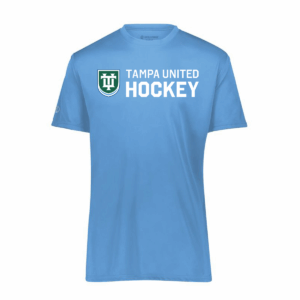 Tampa United performance tee, Columbia blue