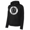 Gulf Coast Flames performance hoodie, circle logo, black