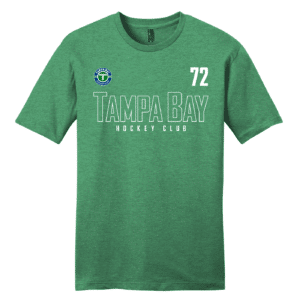 TBHC unisex cotton tee, hollow logo, kelly green