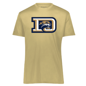 Durant Cougars performance tee, Vegas gold