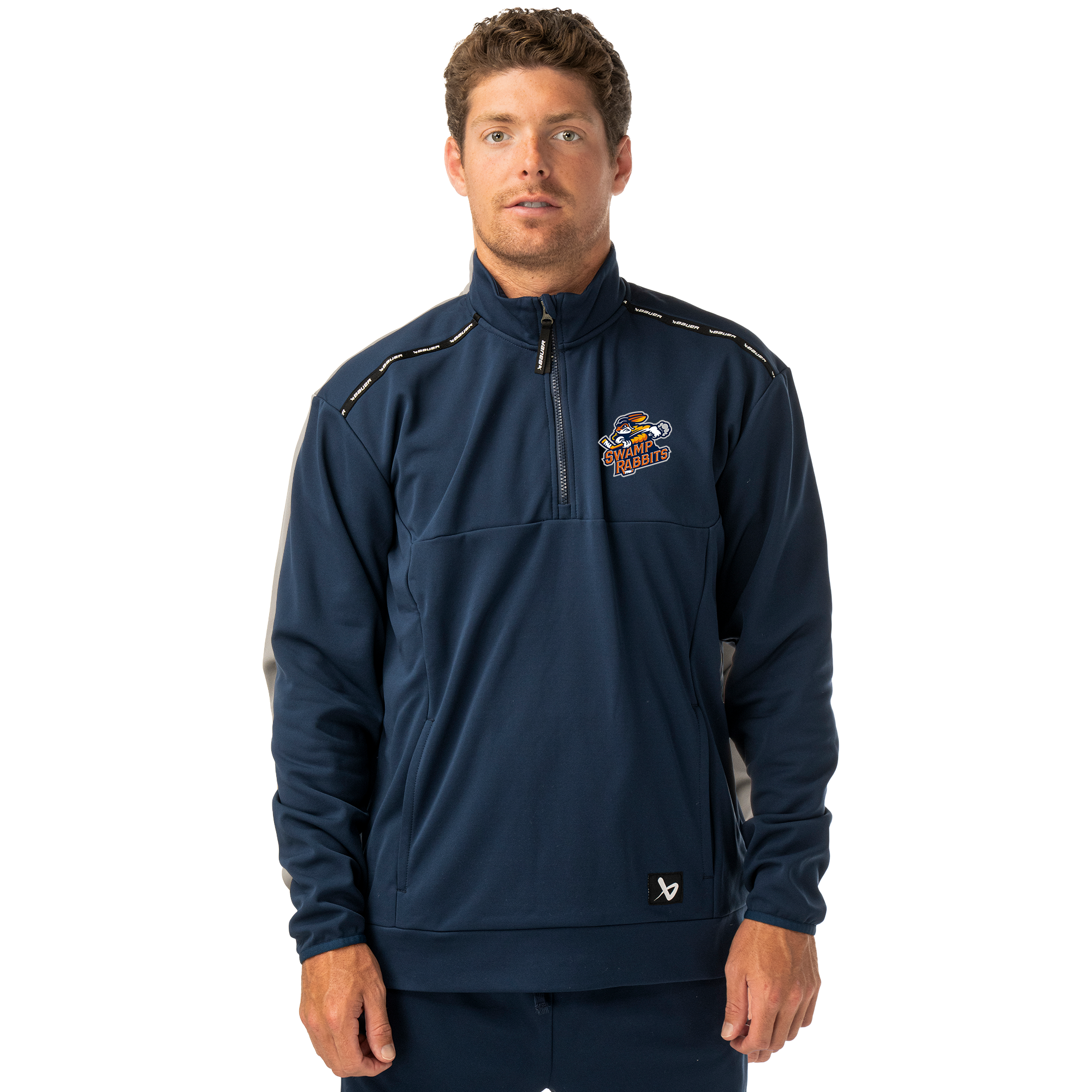 Daytona Swamp Rabbits Bauer half zip hoodie S26, navy