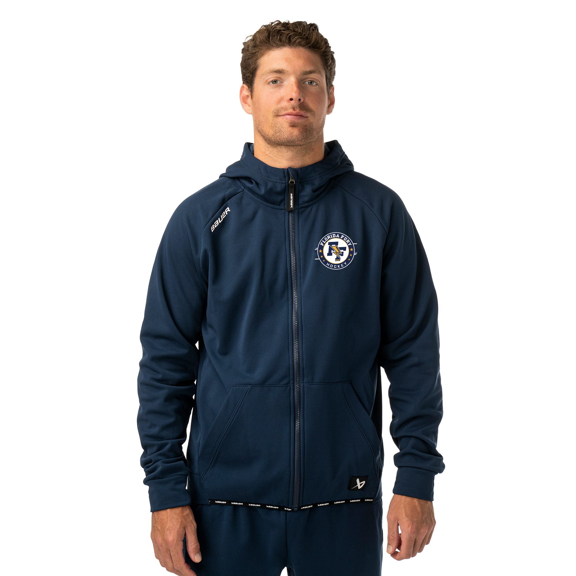Florida Fury Bauer zip hoodie S26, navy