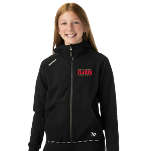 Gulf Coast Flames Bauer zip hoodie S26, youth black