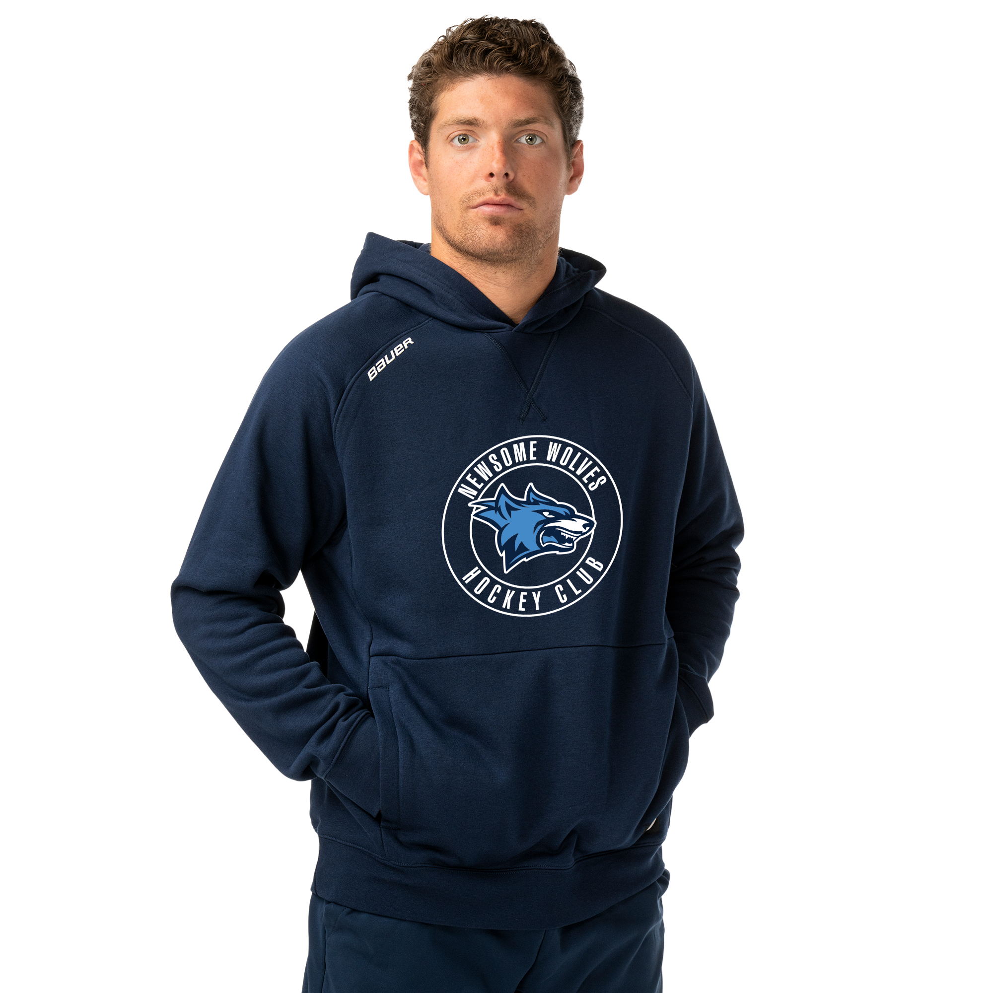 Newsome Wolves Bauer Ultimate Hoodie S26, navy