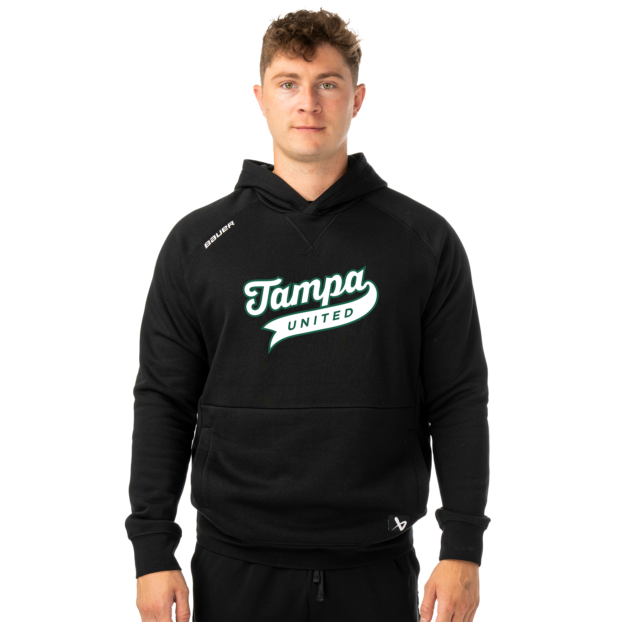 Tampa United Bauer Ultimate Hoodie S26, script logo, black