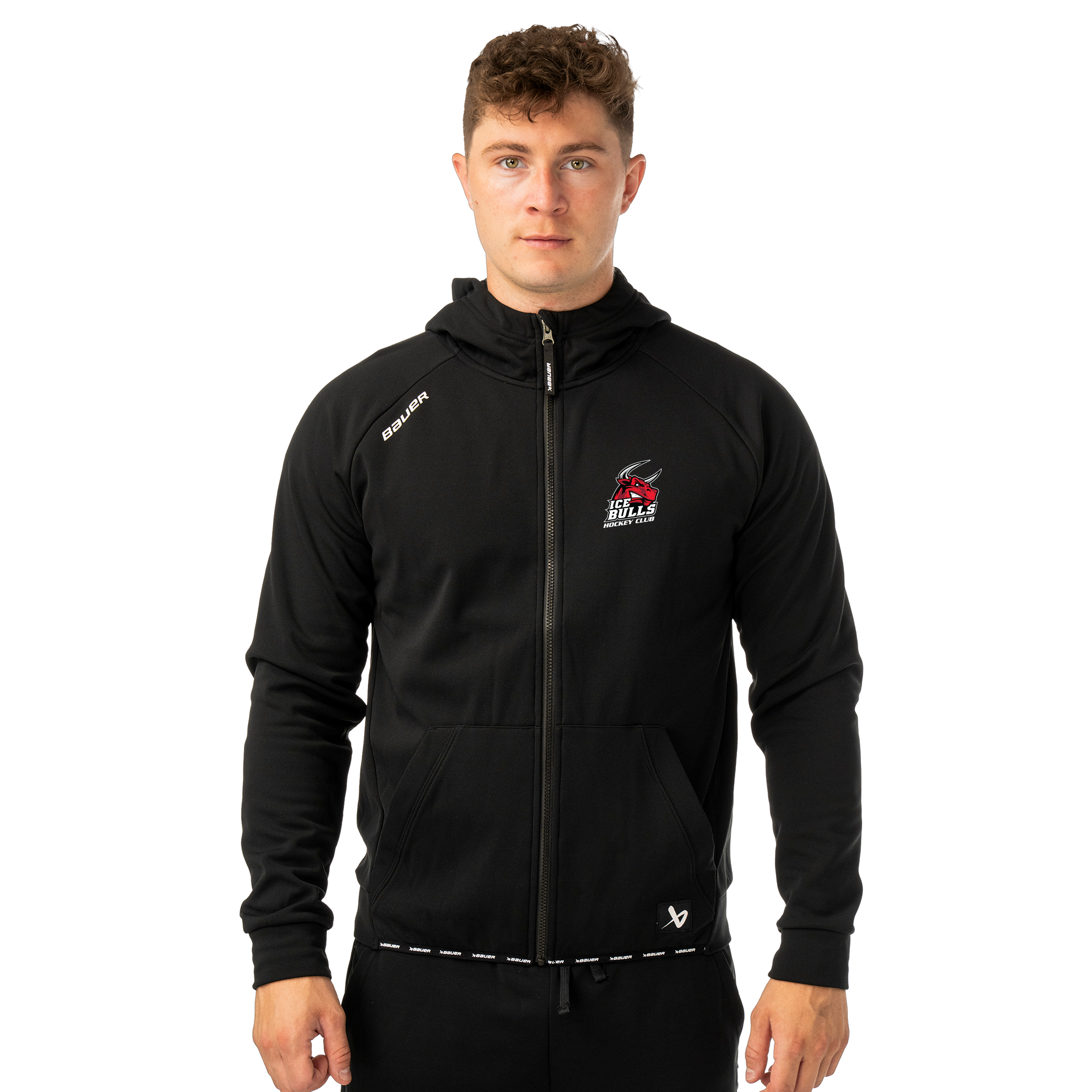 Bloomingdale Bauer zip hoodie S26, black