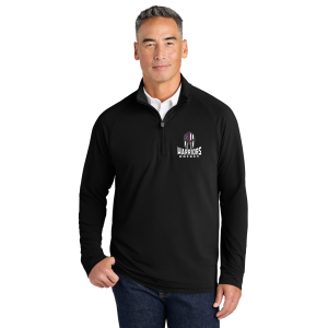 Florida Warriors Luxe Performance quarter zip, black