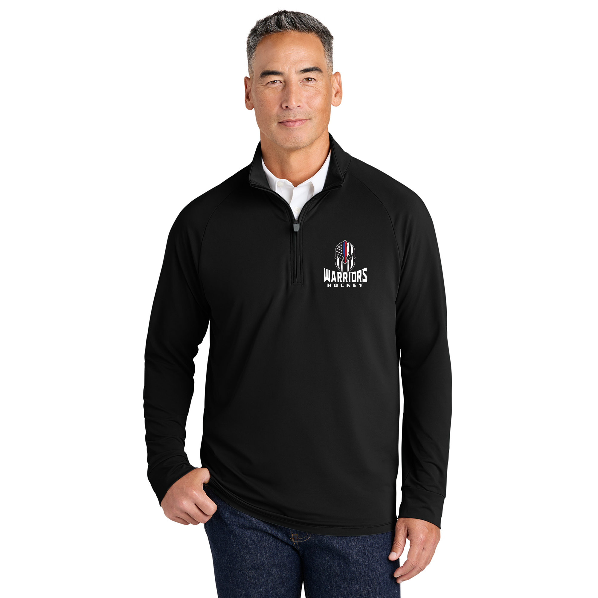 Florida Warriors Luxe Performance quarter zip, black