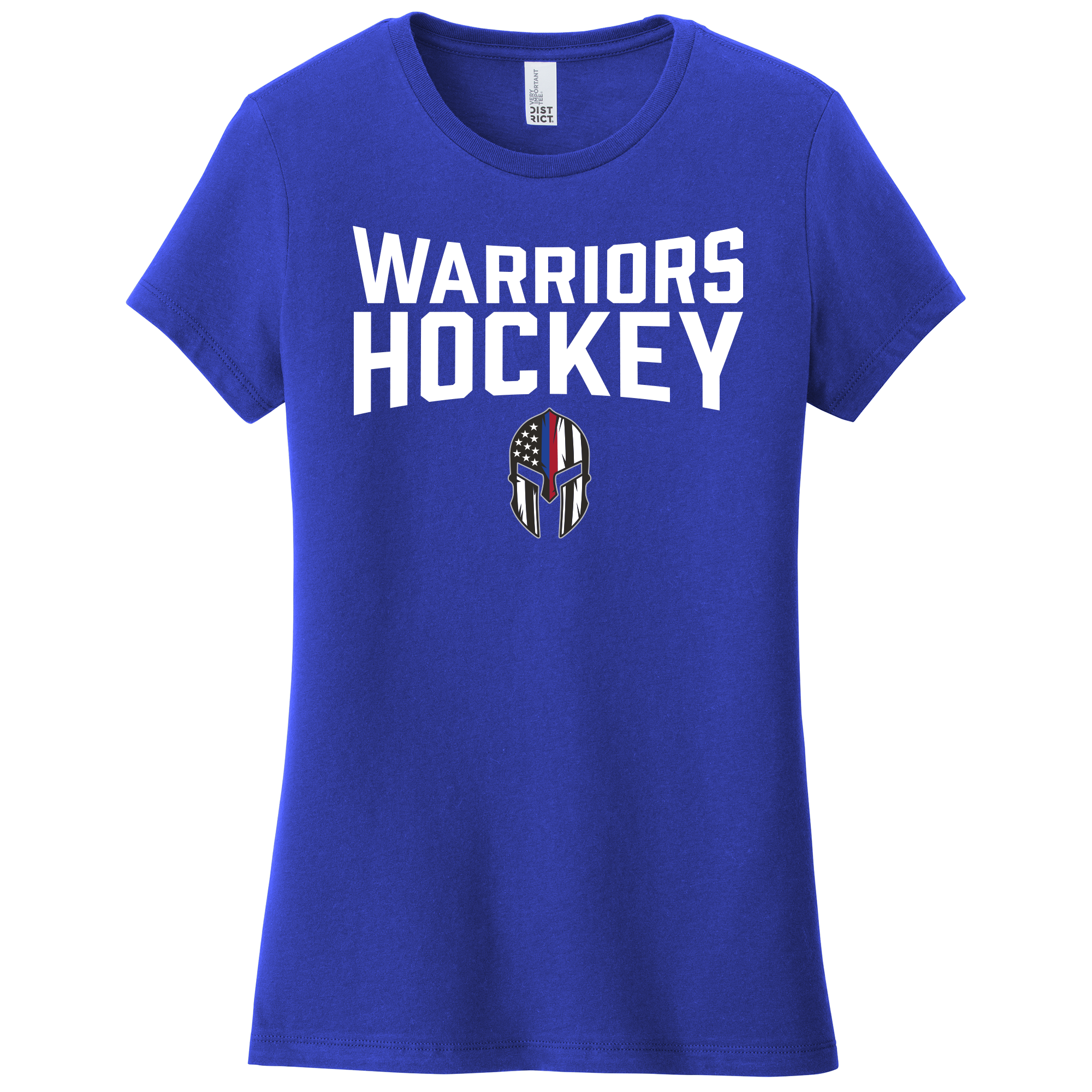 Florida Warriors women's tee, hockey logo '26, deep royal