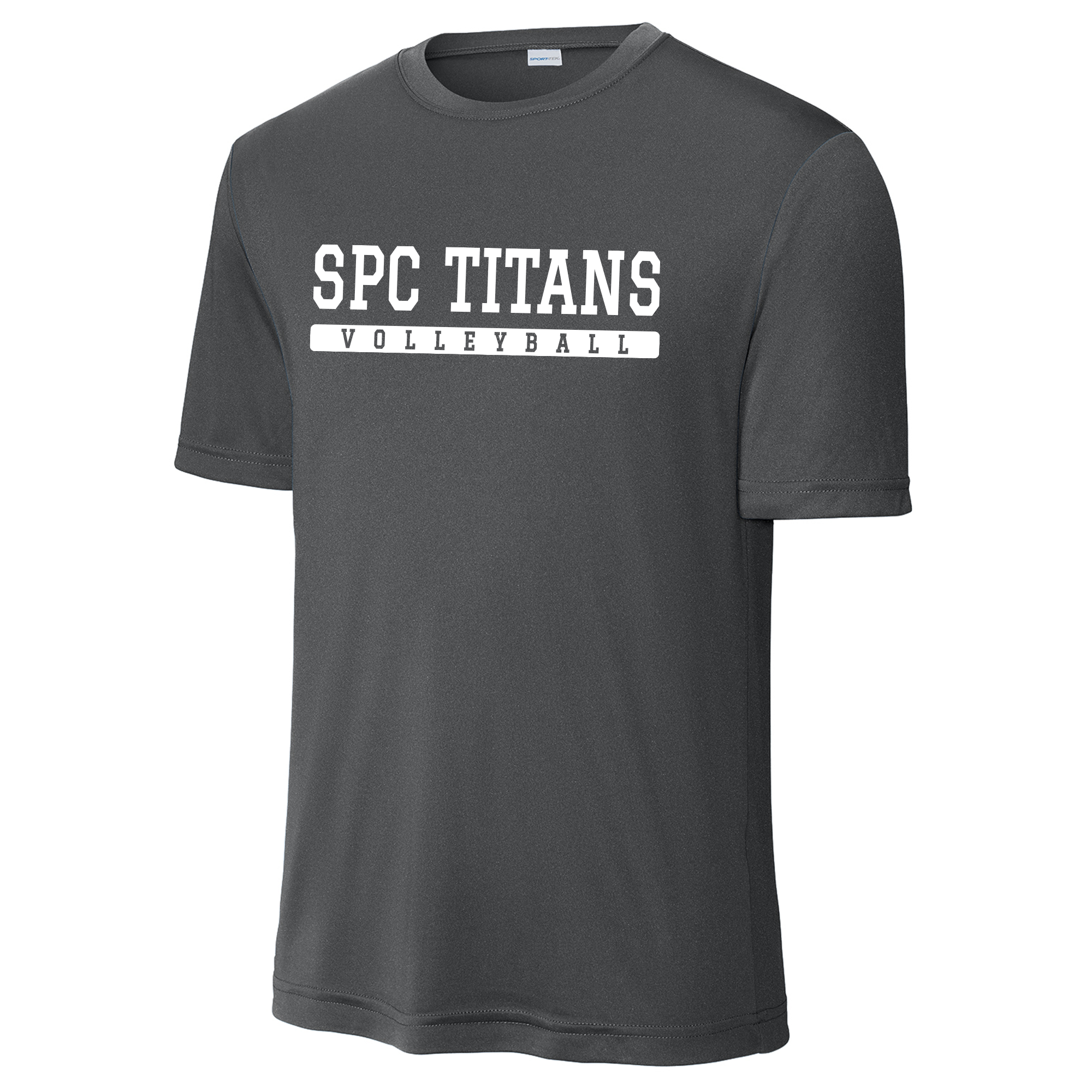 SPC Titans Volleyball performance tee, iron grey