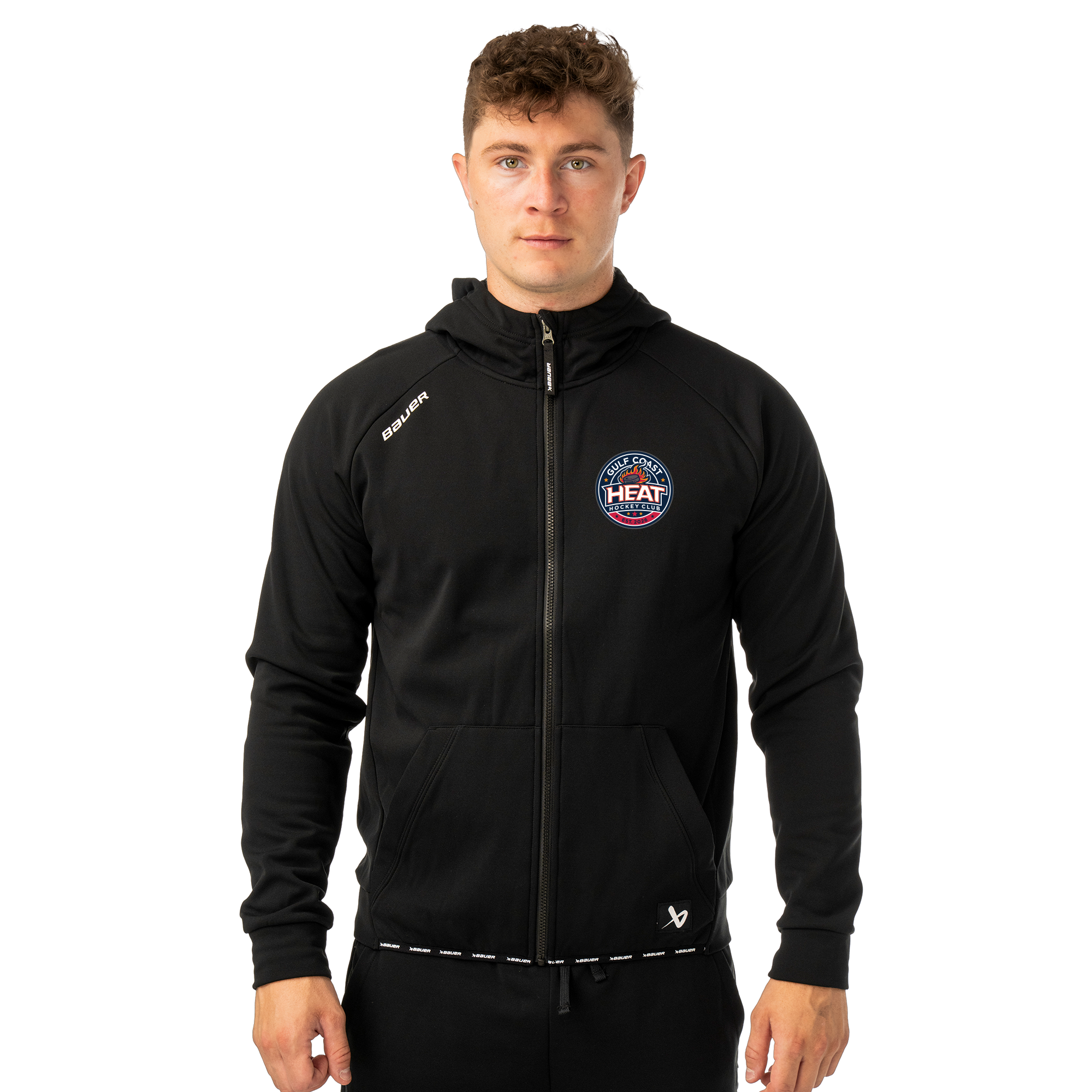 Gulf Coast Heat Bauer zip hoodie S26, black