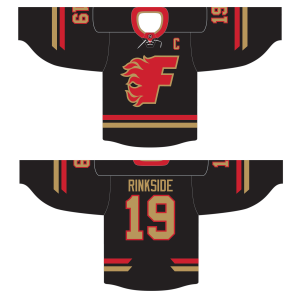 Gulf Coast Flames game jersey, dark