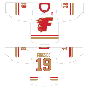 Gulf Coast Flames game jersey, light