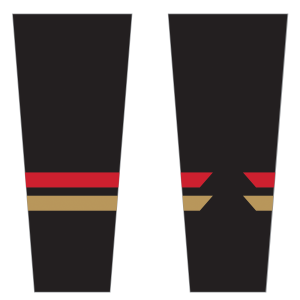 Gulf Coast Flames game sock, dark