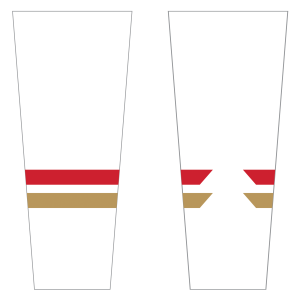 Gulf Coast Flames game sock, light