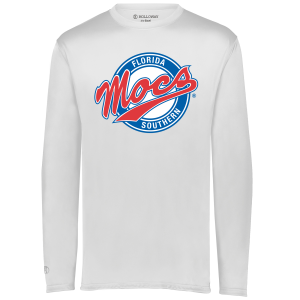 Jr. Mocs long sleeve performance tee, white