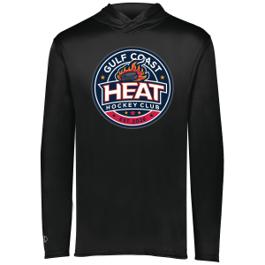 Gulf Coast Heat lightweight performance hoodie, black