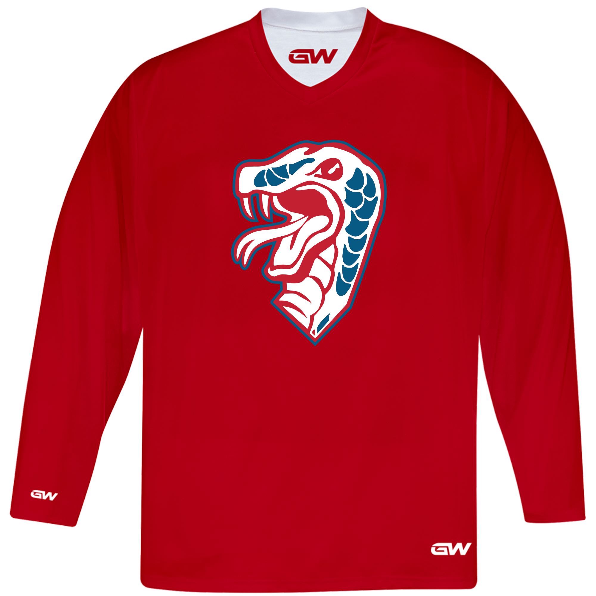 Jr. Mocs reversible practice jersey, red/white, red side