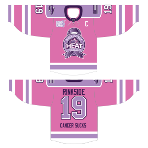 Gulf Coast Heat game jersey, ribbon version