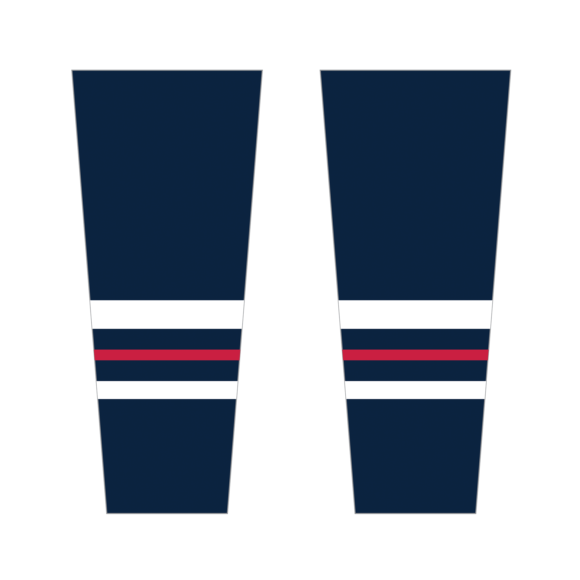 Gulf Coast Heat game socks, dark version