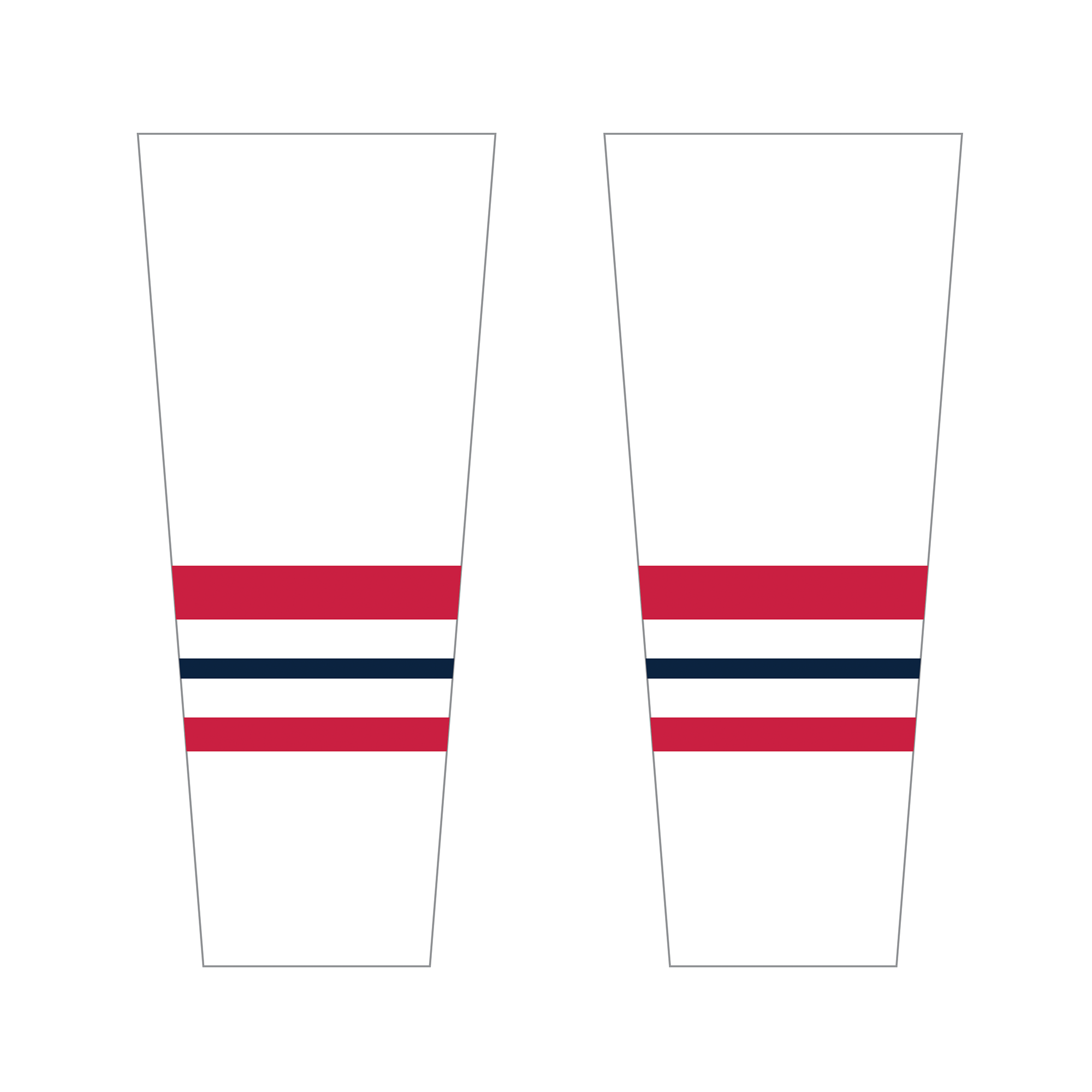 Gulf Coast Heat game socks, white version