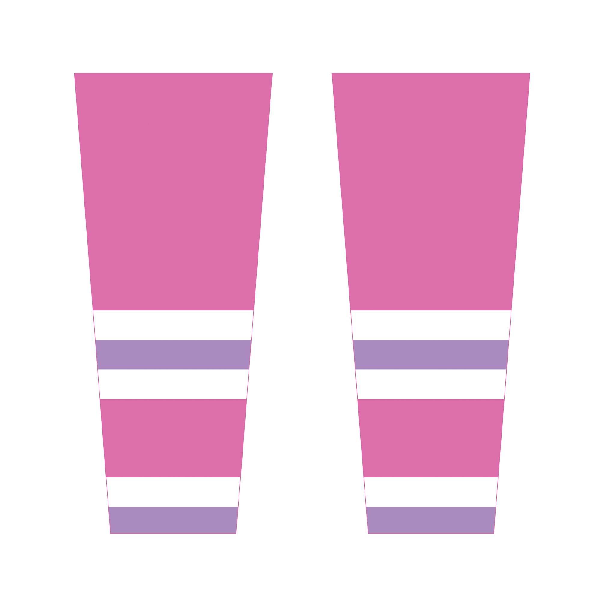 Gulf Coast Heat game socks, ribbon version