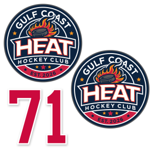 Gulf Coast Heat helmet decal