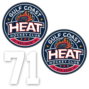Gulf Coast Heat helmet decal 2