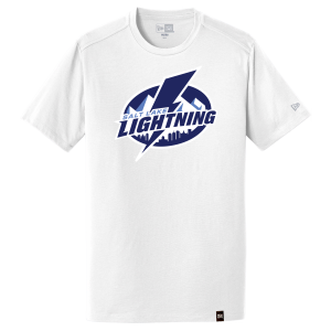 SLC Lightning heritage blend crew tee, white