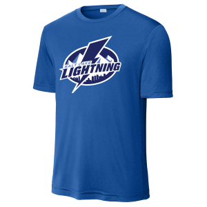 SLC Lightning performance tee, royal blue