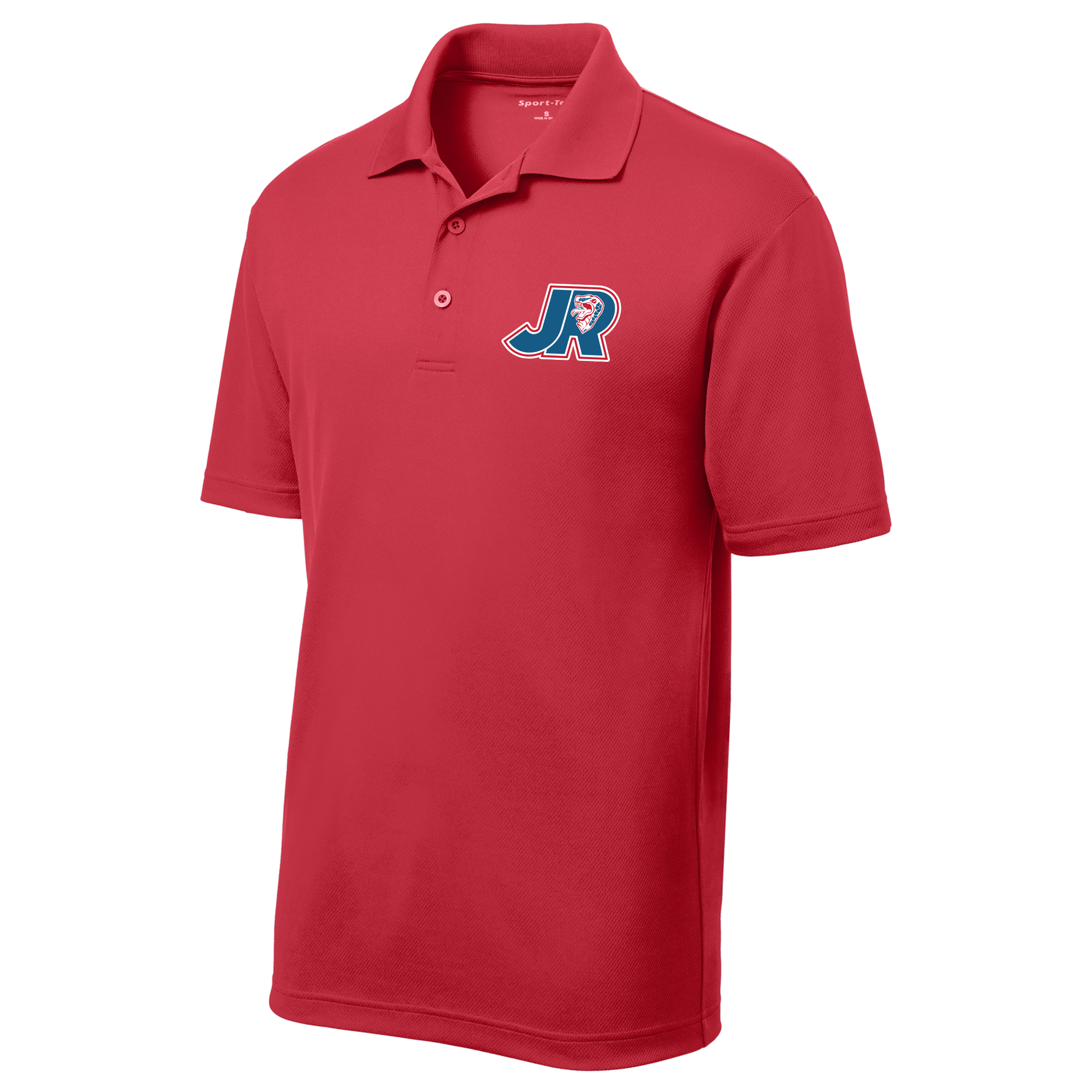 Jr. Mocs team polo, true red