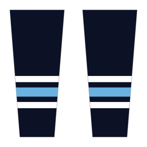 Spanish River Bullsharks game socks, dark