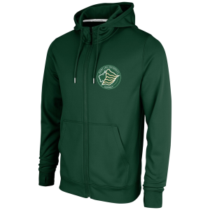Saint Leo Lions fleece zip hoodie, forest green