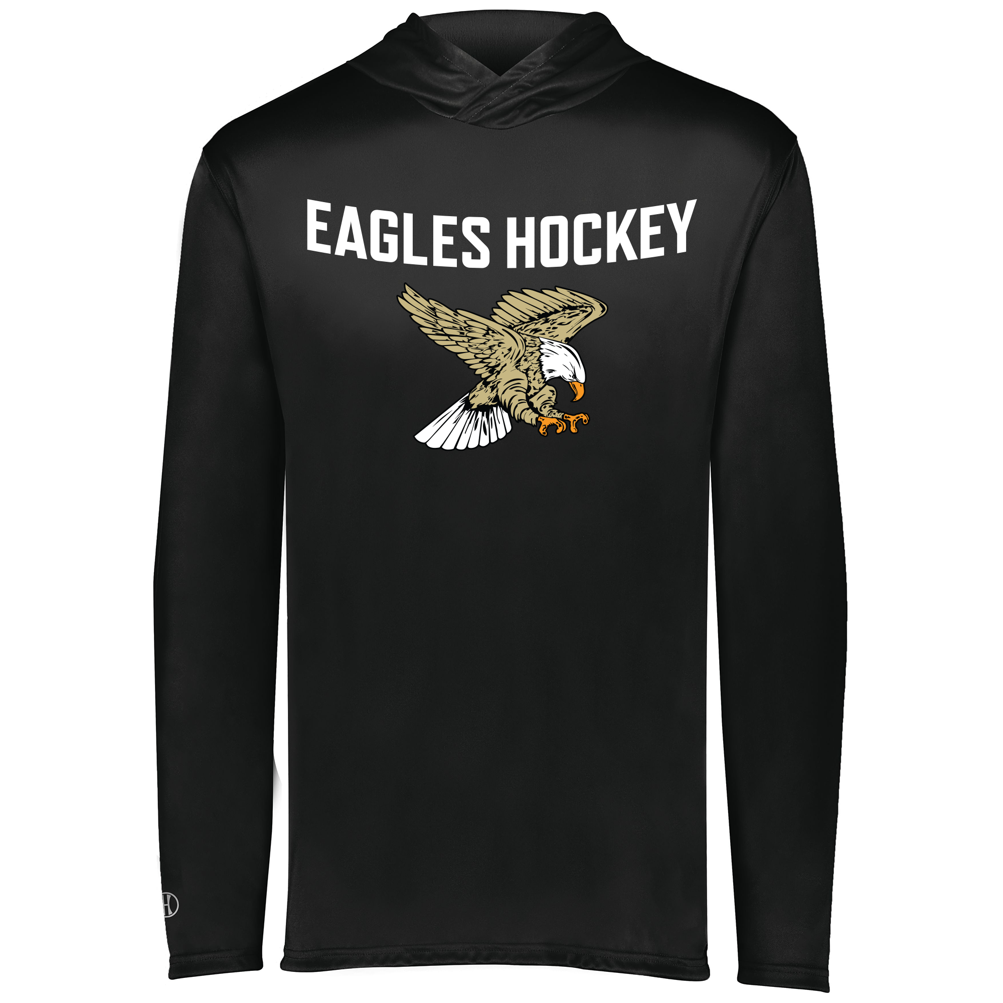 Jenkins Eagles lightweight performance hoodie, black