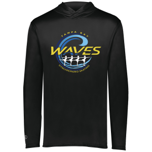 Tampa Bay Waves lightweight performance hoodie, black