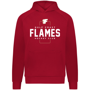 Gulf Coast Flames City series hoodie, 2026 box logo, scarlet