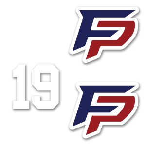 Freedom Patriots helmet decals and player number