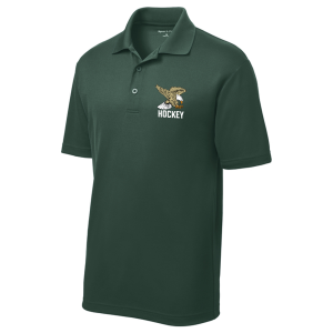 Jenkins Eagles team polo, dark forest green