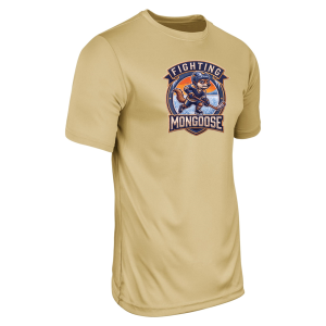 TGH Fighting Mongoose performance tee, Vegas gold