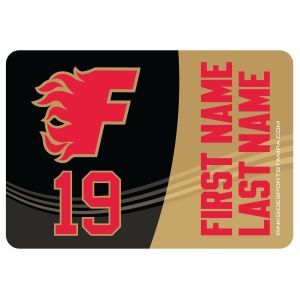 Gulf Coast Flames customizable water bottle decal