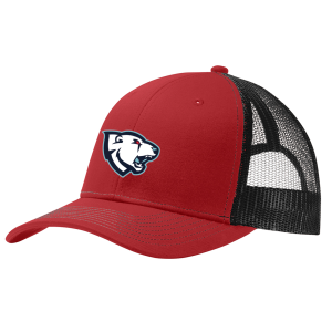 TGH Polar Bears trucker cap, flame red / black