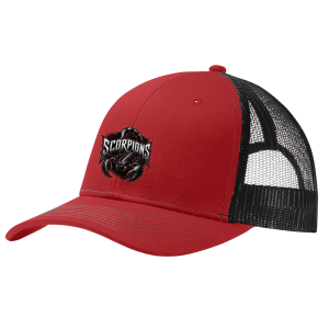 TGH Scorpions trucker cap, flame red / black