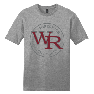 Wiregrass Ranch unisex cotton tee, circle logo 1, grey frost