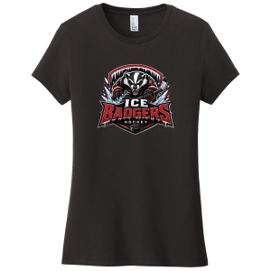TGH Ice Badgers women's tee, black